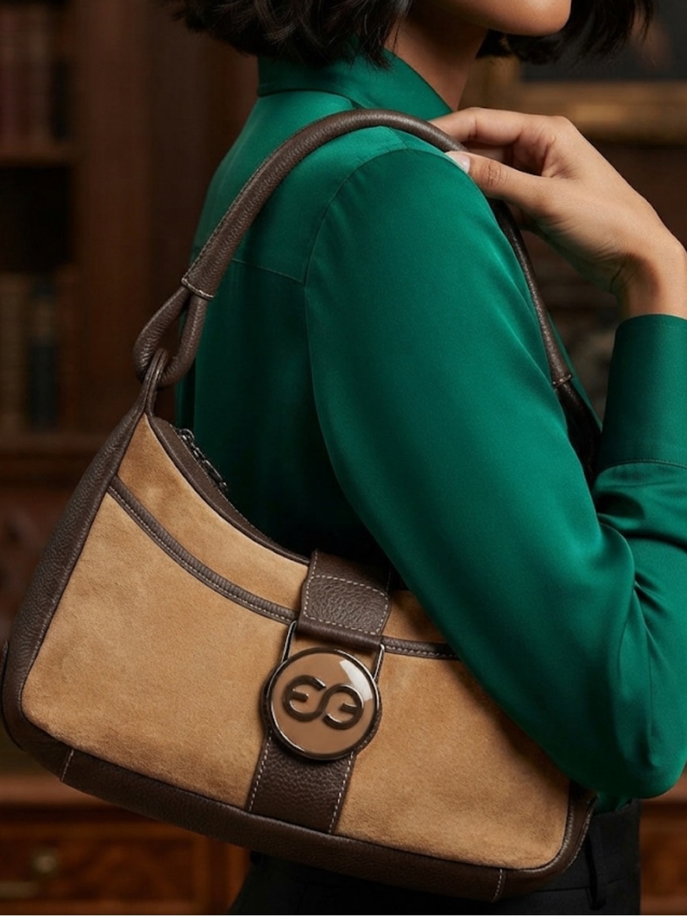 Escada Sport Leather Suede Bag